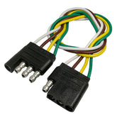 Pico 0712PT 4-Way Trailer Connector with Polarized Male & Female Ends - 12", 16 AWG